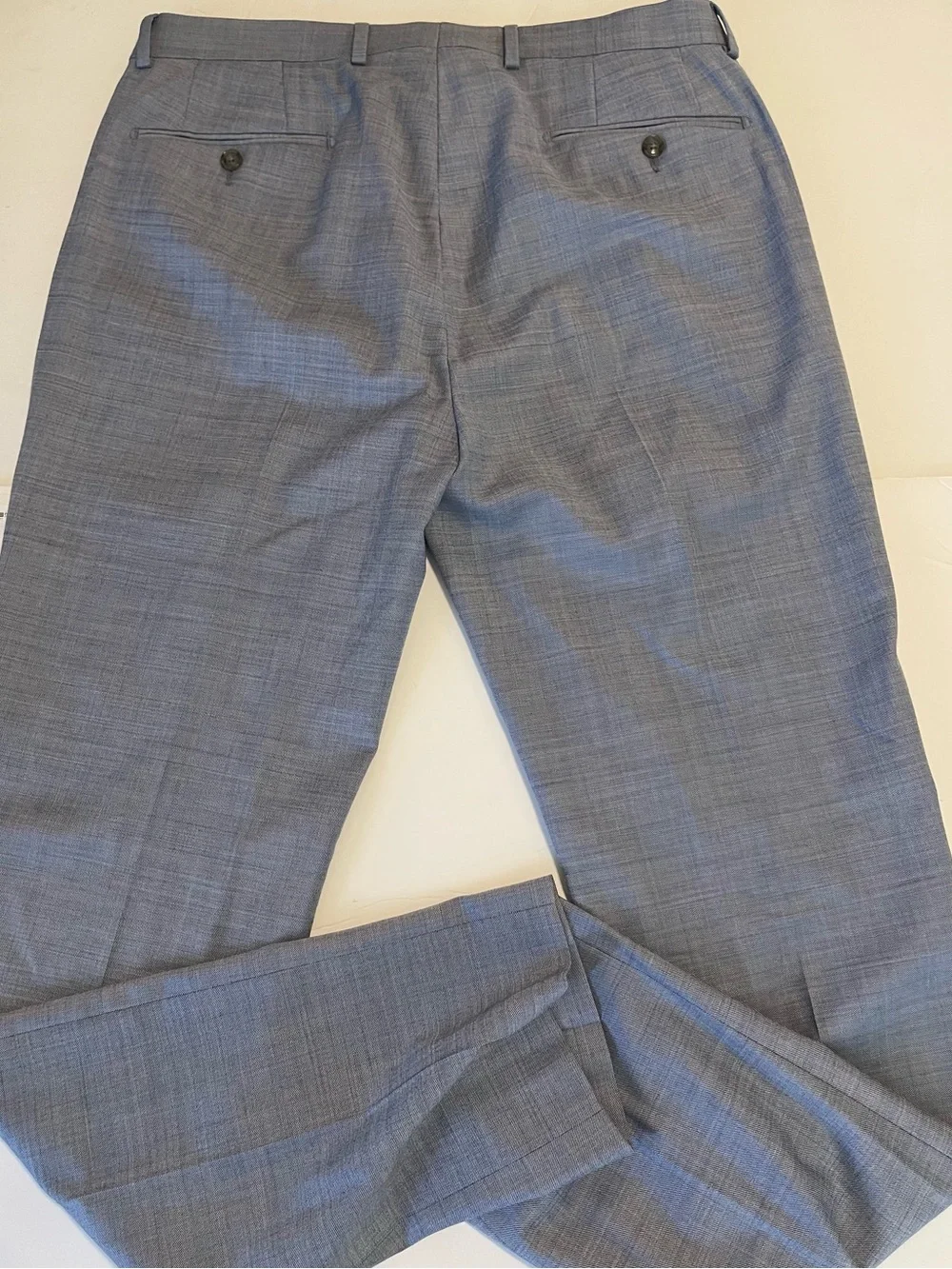 Calvin Klein x Slim Fit Dress Pants 33W Inseam 32 Blue Wool Blend Modern Formal